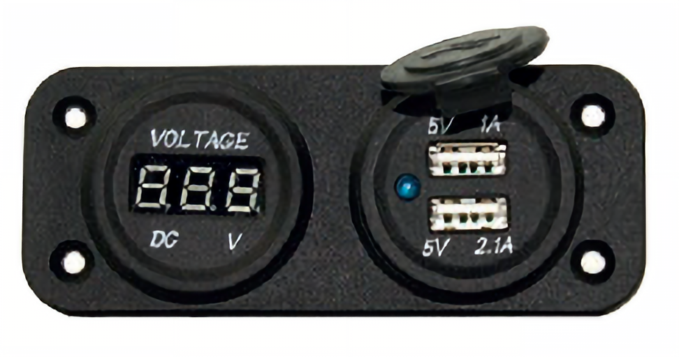 USB-Ladestation mit Voltmeter